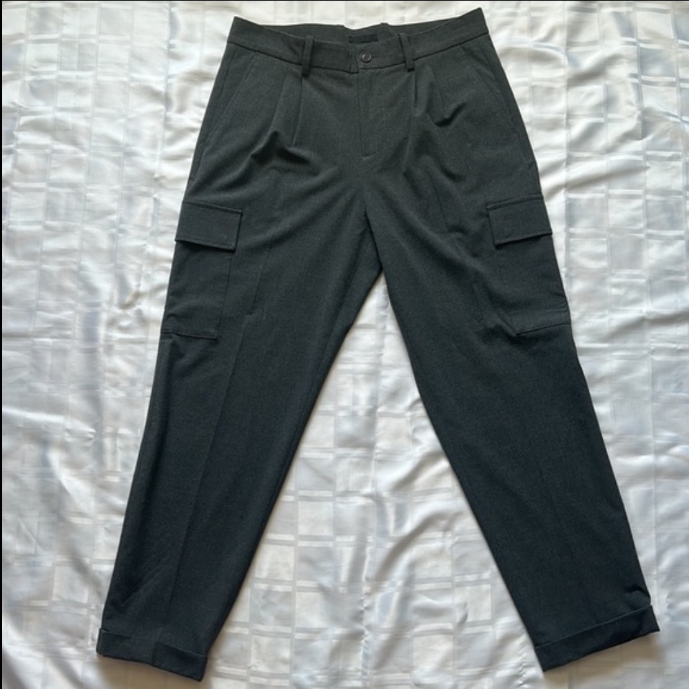 Mango MNG Man Tailored 7/8 Length Cargo Pants